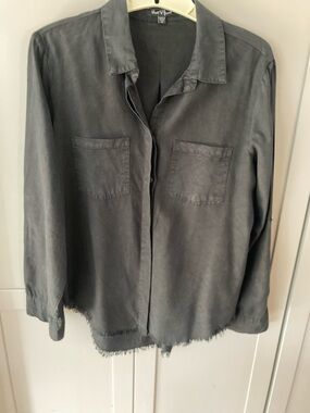 Velvet Heart Black Lightweight Button Shirt